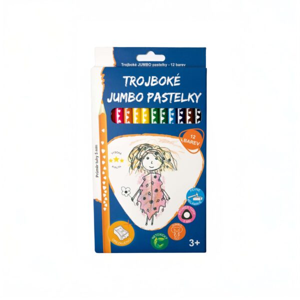 pastelky trojboke jumbo