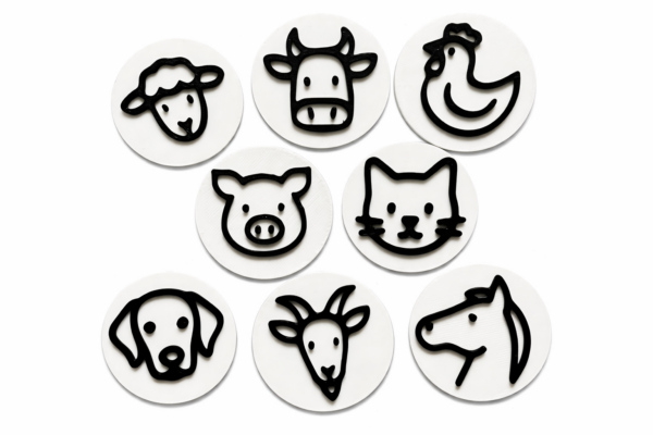 siluety domaci zvirata bez pozadi