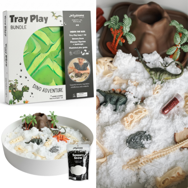 013796 Jellystone TRAY PLAY DINO KIT 4
