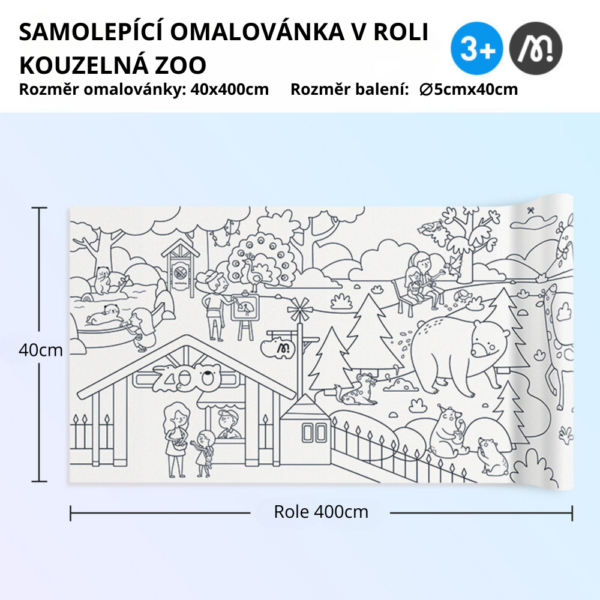 MD3302 omalovanka v roli zoo 2