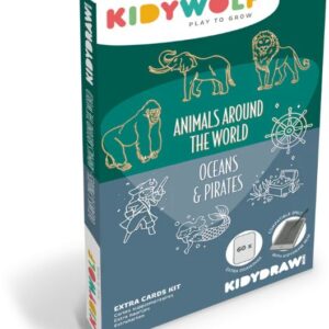 Doplňkové karty KIDYDRAW MINI: Zvířata celého světa, oceánů a piráti