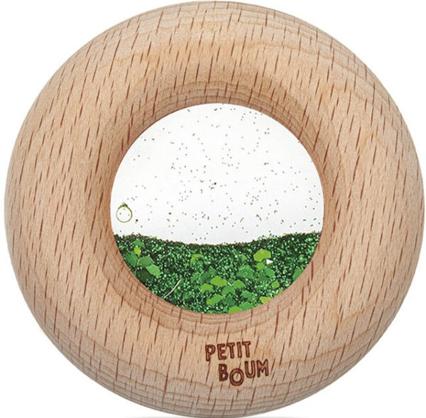 Petit Boum Sensory Rattle Calm Donut Green