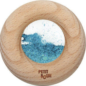 Petit Boum - Senzorické chrastítko Calm: tyrkysové