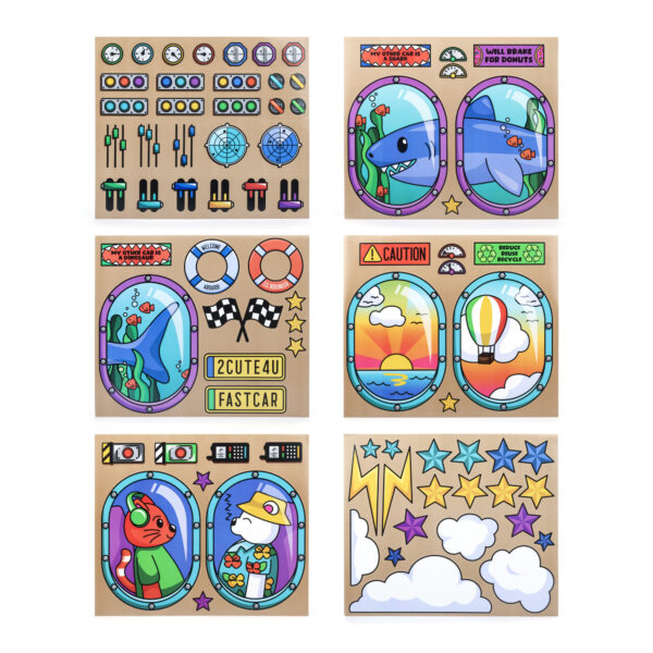 1513 AC BoxineersCardboardVehicles StickerSheets web