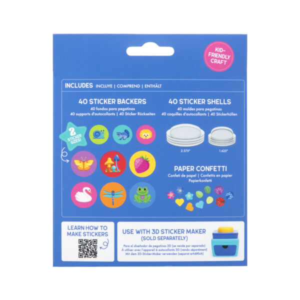 e1526 AC 3DStickerMakerRefillPack GardenFriends PackageBack WEB