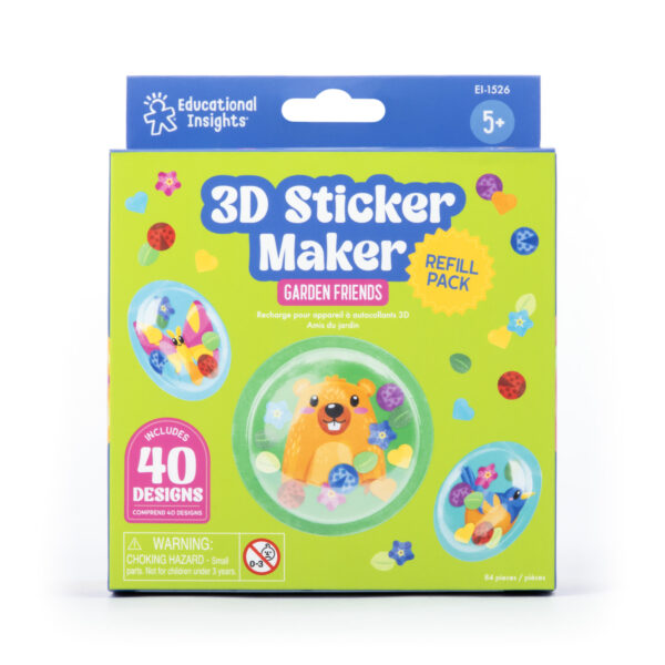 e1526 AC 3DStickerMakerRefillPack GardenFriends PackageFront WEB