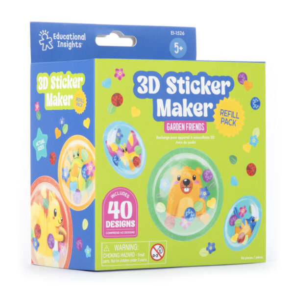 e1526 AC 3DStickerMakerRefillPack GardenFriends PackageLeft WEB