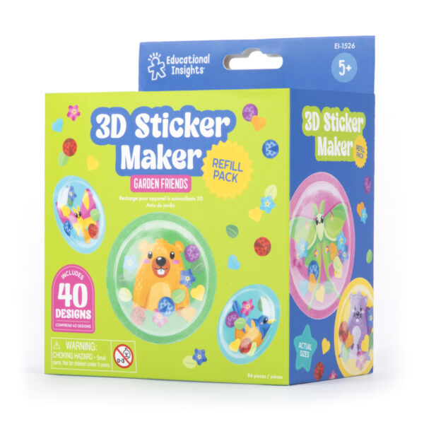 e1526 AC 3DStickerMakerRefillPack GardenFriends PackageRight web