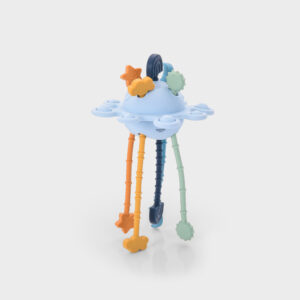 TickiT SiliSoft® – senzorická protahovací hračka Zip Pull Toy (Neutral)
