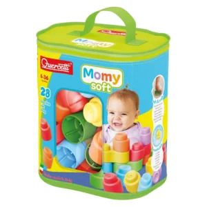 Quercetti – Momy Soft Bag, měkké kostky 28 ks
