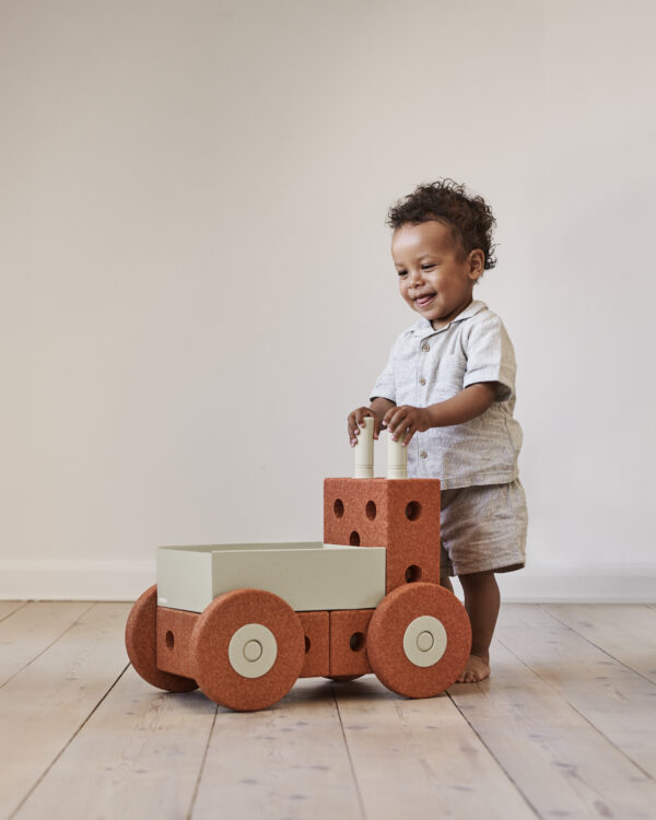 Baby Walker Burnt Orange/Dusty Green
