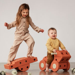Stavebnice MODU - Dreamer Set Burnt Orange / Dusty Green