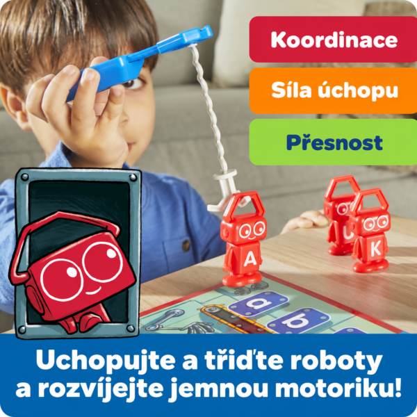 Learning Resources Alphabet Robot Factory roboti s písmeny