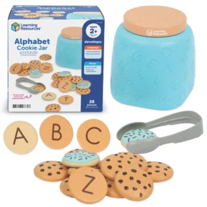 Learning Resources – Alphabet Cookie Jar, dóza s písmenkovými sušenkami