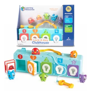 Learning Resources – domeček se zámky a klíčem (Lock & Key Clubhouse)